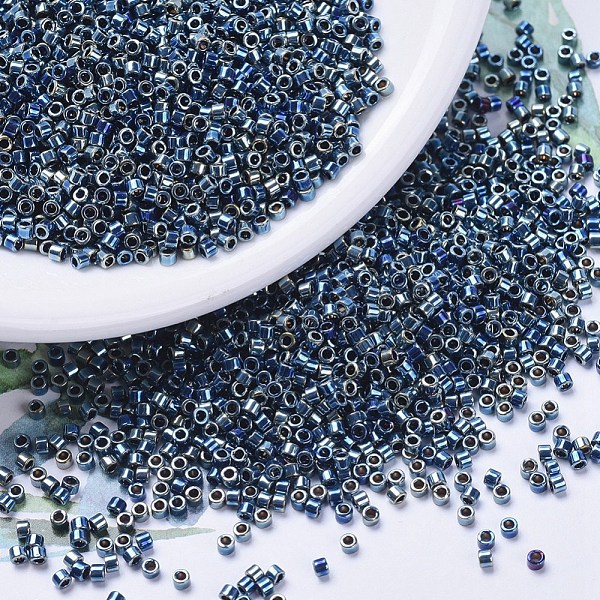 PandaHall MIYUKI Delica Beads, Cylinder, Japanese Seed Beads, 11/0, (DB0514) Nickel Iris, 1.3x1.6mm, Hole: 0.8mm, about 2000pcs/10g Glass..., Blue
PandaHall MIYUKI Delica Beads, Cylinder, Japanese Seed Beads, 11/0, (DB0514) Nickel Iris, 1.3x1.6mm, Hole: 0.8mm, about 2000pcs/10g Glass..., Blue