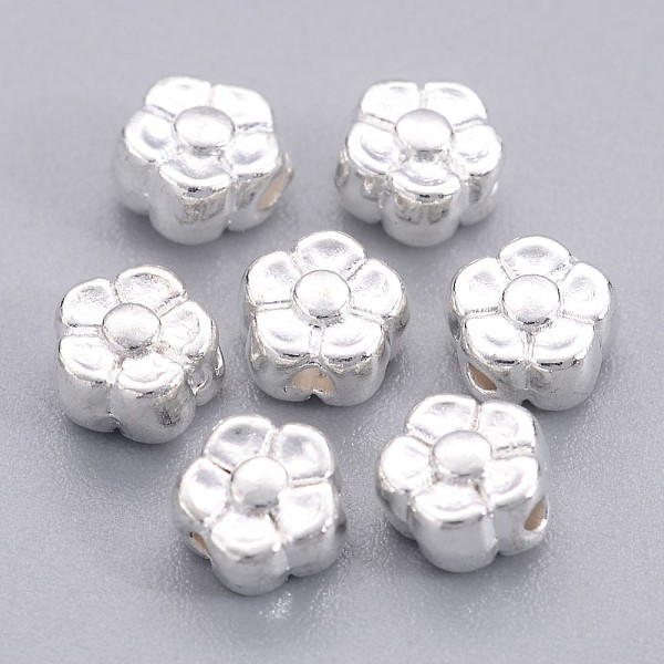 PandaHall Tibetan Style Alloy Beads, Lead Free & Cadmium Free & Nickel Free, Silver Color, Flower, 5x5x3mm, Hole: 1mm Alloy Flower Silver
PandaHall Tibetan Style Alloy Beads, Lead Free & Cadmium Free & Nickel Free, Silver Color, Flower, 5x5x3mm, Hole: 1mm Alloy Flower Silver