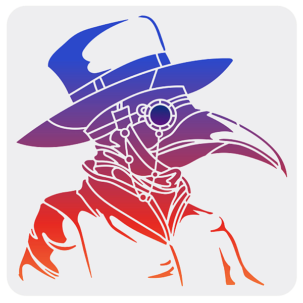 PandaHall FINGERINSPIRE Plague Doctor Crow Painting Stencil 30x30cm Raven Pattern Drawing Template Reusable Black Plague Wall Painting...
PandaHall FINGERINSPIRE Plague Doctor Crow Painting Stencil 30x30cm Raven Pattern Drawing Template Reusable Black Plague Wall Painting...