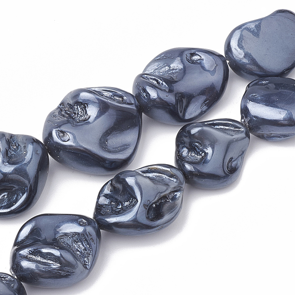PandaHall Shell Pearl Beads Strands, Polished, Nugget, Slate Gray, 15~25x10~26x5~16mm, Hole: 1mm, about 18pcs/strand, 14.96 inch Shell Pearl...
PandaHall Shell Pearl Beads Strands, Polished, Nugget, Slate Gray, 15~25x10~26x5~16mm, Hole: 1mm, about 18pcs/strand, 14.96 inch Shell Pearl...