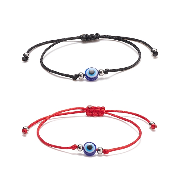 PandaHall 2Pcs 2 Color Resin Evil Eye Braided Bead Bracelets Set, Adjustable Bracelets for Women, Mixed Color, Inner Diameter: 3/8~3-1/8..., Multicolor
PandaHall 2Pcs 2 Color Resin Evil Eye Braided Bead Bracelets Set, Adjustable Bracelets for Women, Mixed Color, Inner Diameter: 3/8~3-1/8..., Multicolor