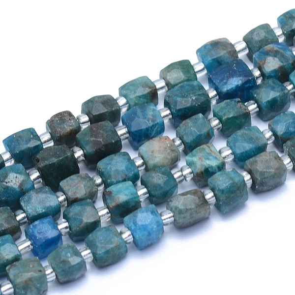 PandaHall Natural Apatite Beads Strands, Faceted, Cube, 7.5~9x7.5~9x7.5~9mm, Hole: 0.8mm, about 37pcs/strand, 15.35 inch(39cm) Apatite Cube
PandaHall Natural Apatite Beads Strands, Faceted, Cube, 7.5~9x7.5~9x7.5~9mm, Hole: 0.8mm, about 37pcs/strand, 15.35 inch(39cm) Apatite Cube