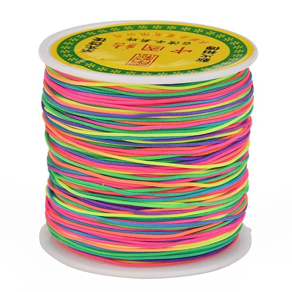 PandaHall Braided Nylon Thread, Chinese Knotting Cord Beading Cord for Beading Jewelry Making, Colorful, 0.8mm, about 100yards/roll Nylon
PandaHall Braided Nylon Thread, Chinese Knotting Cord Beading Cord for Beading Jewelry Making, Colorful, 0.8mm, about 100yards/roll Nylon