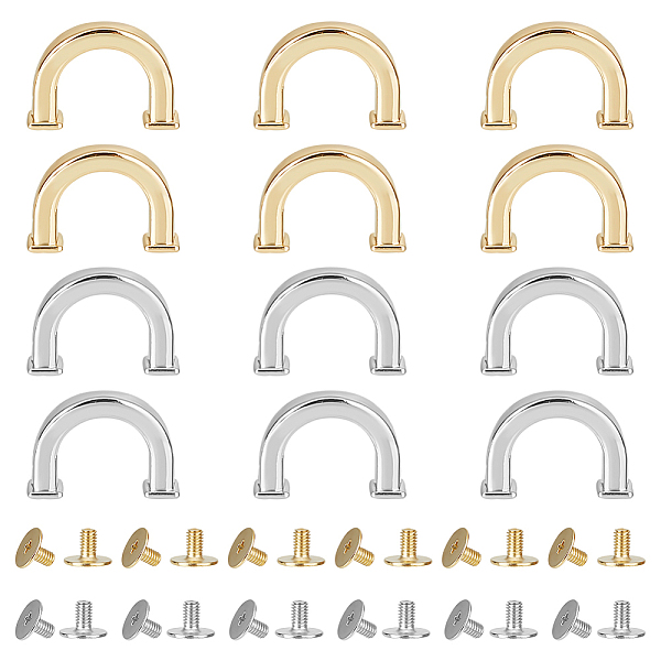 PandaHall WADORN 12 Sets 2 Colors Alloy D-Ring Clasps, Arch Bridge Buckle, with Iron Screws, for Bag Replacement Accessories, Mixed Color...
PandaHall WADORN 12 Sets 2 Colors Alloy D-Ring Clasps, Arch Bridge Buckle, with Iron Screws, for Bag Replacement Accessories, Mixed Color...
