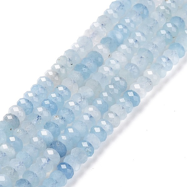 PandaHall Natural Aquamarine Beads Strands, Faceted, Rondelle, 4x2mm, Hole: 0.7mm, about 157pcs/strand, 15.55 inch(39.5cm) Aquamarine...
PandaHall Natural Aquamarine Beads Strands, Faceted, Rondelle, 4x2mm, Hole: 0.7mm, about 157pcs/strand, 15.55 inch(39.5cm) Aquamarine...