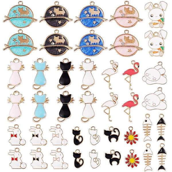 PandaHall 42Pcs 21 Styles Alloy Enamel Pendants, with Crystal Rhinestone, Mixed Color, 2pcs/style Alloy Rhinestone+Enamel Mixed Shapes..., Multicolor
PandaHall 42Pcs 21 Styles Alloy Enamel Pendants, with Crystal Rhinestone, Mixed Color, 2pcs/style Alloy Rhinestone+Enamel Mixed Shapes..., Multicolor
