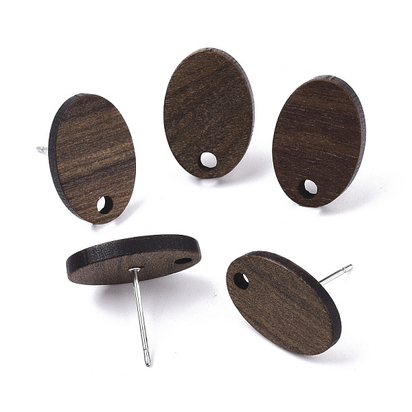 PandaHall Walnut Wood Stud Earring Findings, with 304 Stainless Steel Pin, Oval, Coconut Brown, 15~16x10~11mm, Hole: 1.8mm, Pin: 0.7mm Wood...
PandaHall Walnut Wood Stud Earring Findings, with 304 Stainless Steel Pin, Oval, Coconut Brown, 15~16x10~11mm, Hole: 1.8mm, Pin: 0.7mm Wood...