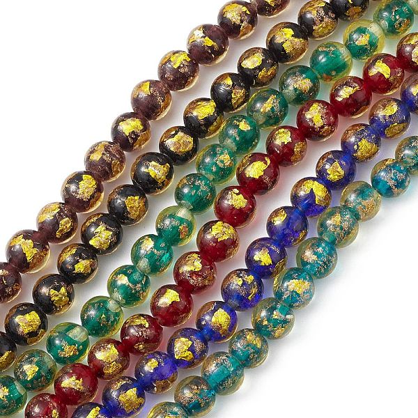 PandaHall Handmade Gold Sand Lampwork Beads Strands, Round, Mixed Color, 9~10.5mm, Hole: 1.6~1.8mm, about 30pcs/strand, 26~29cm Lampwork..., Multicolor
PandaHall Handmade Gold Sand Lampwork Beads Strands, Round, Mixed Color, 9~10.5mm, Hole: 1.6~1.8mm, about 30pcs/strand, 26~29cm Lampwork..., Multicolor