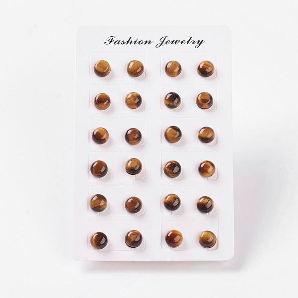 PandaHall Natural & Synthetic Mixed Stone Ear Studs, with Iron Findings, Half Round, 8x4.5mm, Pin: 0.7mm Mixed Stone
PandaHall Natural & Synthetic Mixed Stone Ear Studs, with Iron Findings, Half Round, 8x4.5mm, Pin: 0.7mm Mixed Stone