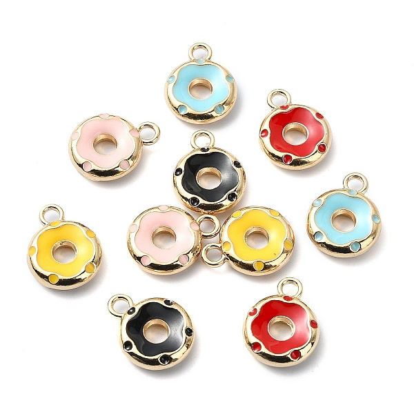 PandaHall Rack Plating Alloy Enamel Charm, Nickel Free, Donut Charm, Golden, Mixed Color, 14.5x13x3mm, Hole: 2mm Alloy+Enamel Donut..., Multicolor
PandaHall Rack Plating Alloy Enamel Charm, Nickel Free, Donut Charm, Golden, Mixed Color, 14.5x13x3mm, Hole: 2mm Alloy+Enamel Donut..., Multicolor