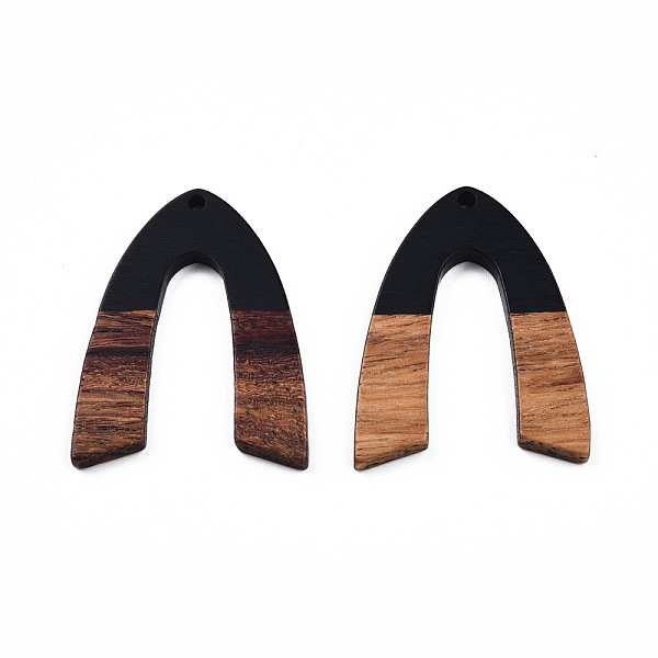 PandaHall Opaque Resin & Walnut Wood Pendants, V Shape Charm, Black, 38x29x3mm, Hole: 2mm Resin+Wood Others Black
PandaHall Opaque Resin & Walnut Wood Pendants, V Shape Charm, Black, 38x29x3mm, Hole: 2mm Resin+Wood Others Black
