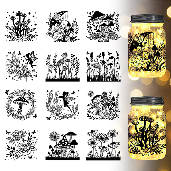 PandaHall PVC Silhouette Paper, for Lighting Decoration, Paper Cut Light Box, Rectangle, Mushroom, 90x100mm, 12pcs/set PVC Mushroom
PandaHall PVC Silhouette Paper, for Lighting Decoration, Paper Cut Light Box, Rectangle, Mushroom, 90x100mm, 12pcs/set PVC Mushroom