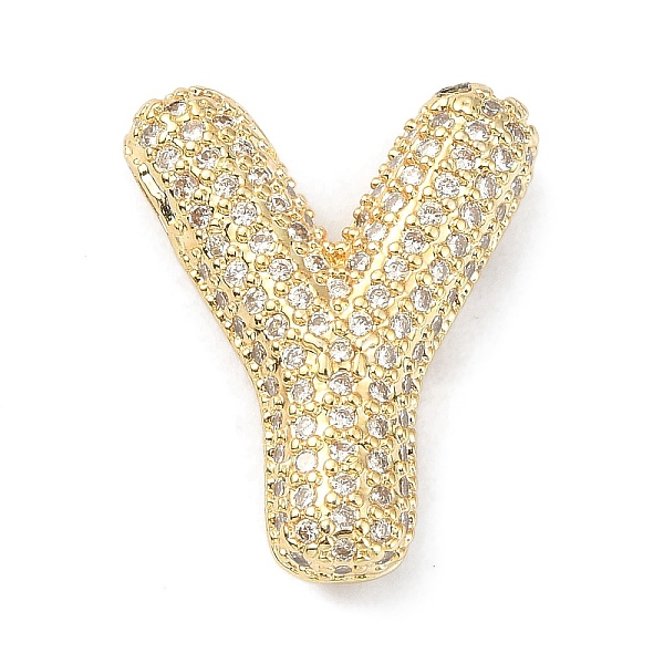 PandaHall Rack Plating Brass Micro Pave Cubic Zirconia Pendants, Real 18K Gold Plated, Lead Free & Cadmium Free, Letter, Letter Y..., Clear
PandaHall Rack Plating Brass Micro Pave Cubic Zirconia Pendants, Real 18K Gold Plated, Lead Free & Cadmium Free, Letter, Letter Y..., Clear