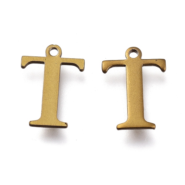PandaHall Vacuum Plating 304 Stainless Steel Charms, Laser Cut, Alphabet, Antique Bronze, Letter.T, 12x9x0.8mm, Hole: 1mm 304 Stainless...
PandaHall Vacuum Plating 304 Stainless Steel Charms, Laser Cut, Alphabet, Antique Bronze, Letter.T, 12x9x0.8mm, Hole: 1mm 304 Stainless...