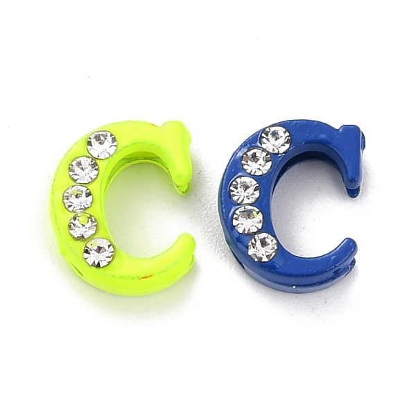 PandaHall Spray Painted Zinc Alloy Slide Charms,with Crystal Rhinestone, Letter Slide Charms, Mixed Color, Letter.C, 11.5~13mm..., Multicolor
PandaHall Spray Painted Zinc Alloy Slide Charms,with Crystal Rhinestone, Letter Slide Charms, Mixed Color, Letter.C, 11.5~13mm..., Multicolor