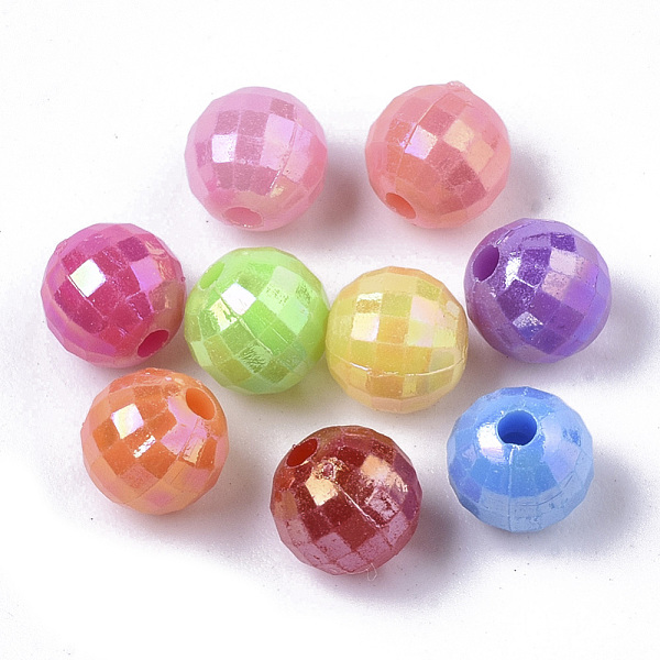 PandaHall Opaque AS Plastic Beads, Plated AB Color, Pearlized, Faceted, Round, Mixed Color, 6x6mm, Hole: 1.2mm, about 4200pcs/500g Plastic..., Multicolor
PandaHall Opaque AS Plastic Beads, Plated AB Color, Pearlized, Faceted, Round, Mixed Color, 6x6mm, Hole: 1.2mm, about 4200pcs/500g Plastic..., Multicolor