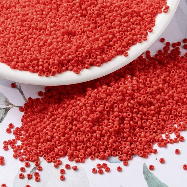 PandaHall MIYUKI Round Rocailles Beads, Japanese Seed Beads, 15/0, (RR407) Opaque Vermillion Red, 15/0, 1.5mm, Hole: 0.7mm, about...
PandaHall MIYUKI Round Rocailles Beads, Japanese Seed Beads, 15/0, (RR407) Opaque Vermillion Red, 15/0, 1.5mm, Hole: 0.7mm, about...