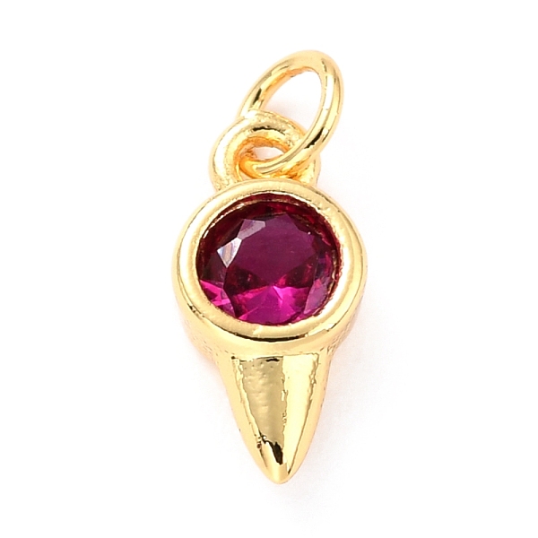 PandaHall Real 18K Gold Plated Brass Micro Pave Cubic Zirconia Charms, with Jump Ring, Long-Lasting Plated, Cone, Deep Pink, 11x5x3mm, Jump...
PandaHall Real 18K Gold Plated Brass Micro Pave Cubic Zirconia Charms, with Jump Ring, Long-Lasting Plated, Cone, Deep Pink, 11x5x3mm, Jump...