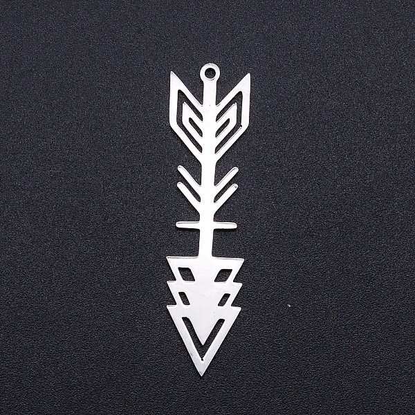 PandaHall 201 Stainless Steel Pointed Pendants, Filigree Joiners Findings, Laser Cut, Tribe Arrows, Stainless Steel Color, 44x11x1mm, Hole...
PandaHall 201 Stainless Steel Pointed Pendants, Filigree Joiners Findings, Laser Cut, Tribe Arrows, Stainless Steel Color, 44x11x1mm, Hole...