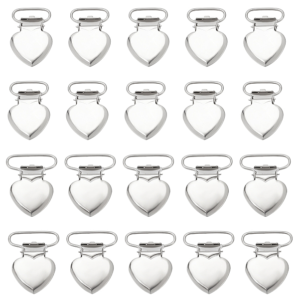PandaHall WADORN 20Pcs 2 Style Heart Iron Pacifier Suspender Clips, for Making Pacifier Holders Bib Clips Toy Holder, Platinum, 37x28.5x8mm...
PandaHall WADORN 20Pcs 2 Style Heart Iron Pacifier Suspender Clips, for Making Pacifier Holders Bib Clips Toy Holder, Platinum, 37x28.5x8mm...