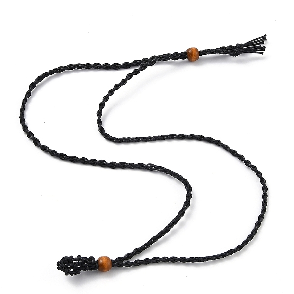PandaHall Necklace Makings, with Wax Cord and Wood Beads, Black, 30-1/4 inch(77~80cm) Waxed Cord Black
PandaHall Necklace Makings, with Wax Cord and Wood Beads, Black, 30-1/4 inch(77~80cm) Waxed Cord Black