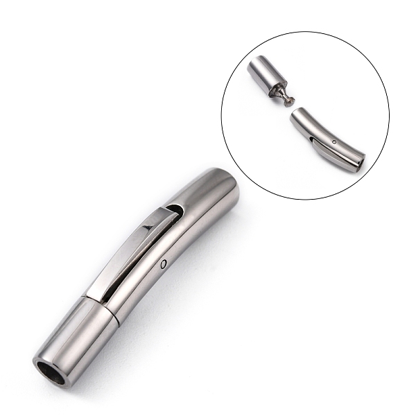 PandaHall Column 316 Surgical Stainless Steel Bayonet Clasps, Stainless Steel Color, 30x5mm, Hole: 3mm 316 Surgical Stainless Steel
PandaHall Column 316 Surgical Stainless Steel Bayonet Clasps, Stainless Steel Color, 30x5mm, Hole: 3mm 316 Surgical Stainless Steel