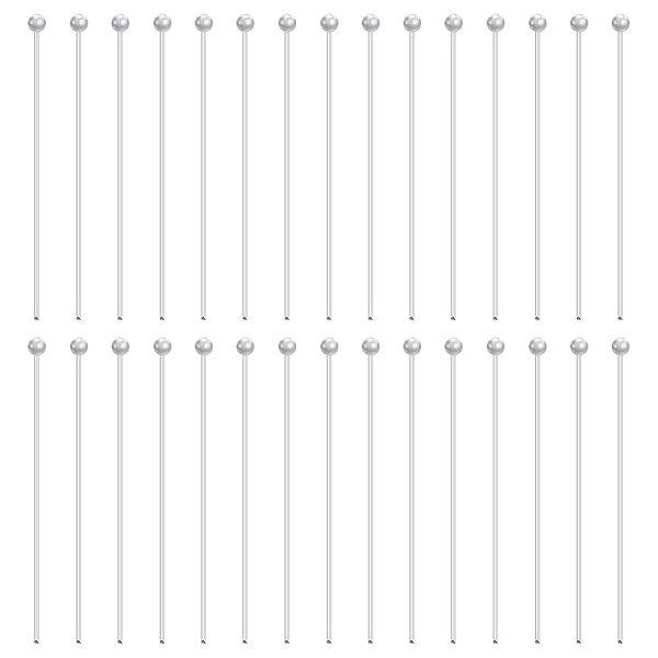 PandaHall BENECREAT 925 Sterling Silver Ball Head Pins, for Jewelry Making, Silver, 24 Gauge, 30x0.5mm, Head: 1.5mm, 30pcs Sterling Silver
PandaHall BENECREAT 925 Sterling Silver Ball Head Pins, for Jewelry Making, Silver, 24 Gauge, 30x0.5mm, Head: 1.5mm, 30pcs Sterling Silver