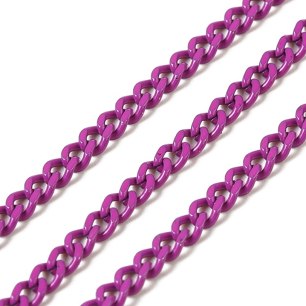 PandaHall Spray Painted 304 Stainless Steel Curb Chains, with Spool, Unwelded, Medium Purple, 3x2x0.6mm 304 Stainless Steel
PandaHall Spray Painted 304 Stainless Steel Curb Chains, with Spool, Unwelded, Medium Purple, 3x2x0.6mm 304 Stainless Steel
