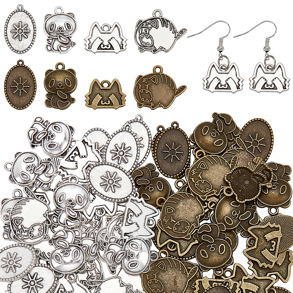 PandaHall CHGCRAFT 80Pcs 8 Style Tibetan Style Alloy Pendant Enamel Settings, Cadmium Free & Lead Free, Mixed Shapes, Mixed Color...
PandaHall CHGCRAFT 80Pcs 8 Style Tibetan Style Alloy Pendant Enamel Settings, Cadmium Free & Lead Free, Mixed Shapes, Mixed Color...