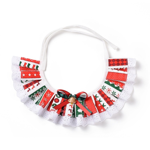 PandaHall Cloth Pet's Christmas Lace Bandanas, Xmas Dog Cat Collar Bibs, with Resin Bells, Colorful, 865~880x11.5~11.7mm Cloth Others
PandaHall Cloth Pet's Christmas Lace Bandanas, Xmas Dog Cat Collar Bibs, with Resin Bells, Colorful, 865~880x11.5~11.7mm Cloth Others