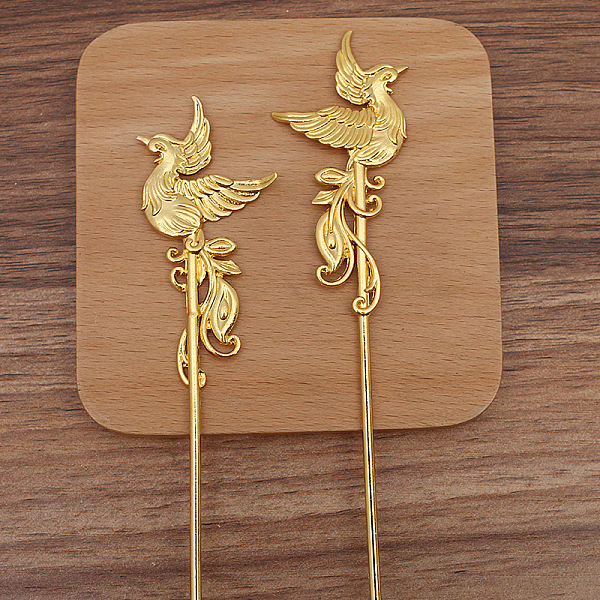 PandaHall Phenix Alloy Hair Sticks, Long-Lasting Plated, Hair Accessories for Woman, Golden, 153x33mm Alloy Bird
PandaHall Phenix Alloy Hair Sticks, Long-Lasting Plated, Hair Accessories for Woman, Golden, 153x33mm Alloy Bird