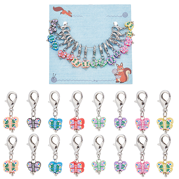 PandaHall 16 Pcs Butterfly Stitch Markers, 8 Colors Handmade Butterfly Crochet Markers Clay Locking Stitch Marker Stitch Needle Clip for..., Multicolor
PandaHall 16 Pcs Butterfly Stitch Markers, 8 Colors Handmade Butterfly Crochet Markers Clay Locking Stitch Marker Stitch Needle Clip for..., Multicolor
