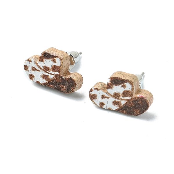PandaHall Poplar Wood Stud Earrings, with 316 Surgical Stainless Steel Pin, Hat, 9x14.5mm Wood Hat
PandaHall Poplar Wood Stud Earrings, with 316 Surgical Stainless Steel Pin, Hat, 9x14.5mm Wood Hat