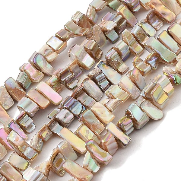 PandaHall Natural Freshwater Shell Beads Strands, Dyed, AB Color, Nugget, PapayaWhip, 7~17.5x5~5.5x6~8.5mm, Hole: 1.2mm, about..., Orange
PandaHall Natural Freshwater Shell Beads Strands, Dyed, AB Color, Nugget, PapayaWhip, 7~17.5x5~5.5x6~8.5mm, Hole: 1.2mm, about..., Orange