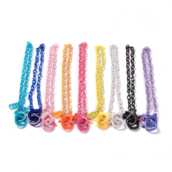 PandaHall Personalized ABS Plastic Cable Chain Necklaces, Eyeglass Chains, Handbag Chains, with Plastic Lobster Claw Clasps and Resin Bear..., Multicolor
PandaHall Personalized ABS Plastic Cable Chain Necklaces, Eyeglass Chains, Handbag Chains, with Plastic Lobster Claw Clasps and Resin Bear..., Multicolor