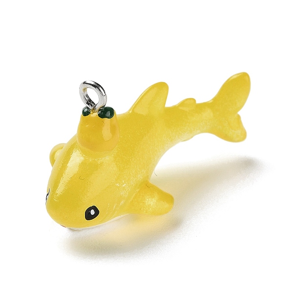 PandaHall Sea Animal Theme Opaque Resin Pendants, Whale Charms with Platinum Tone Iron Loops, Yellow, 19x17.5x34mm, Hole: 2mm Iron+Resin...
PandaHall Sea Animal Theme Opaque Resin Pendants, Whale Charms with Platinum Tone Iron Loops, Yellow, 19x17.5x34mm, Hole: 2mm Iron+Resin...