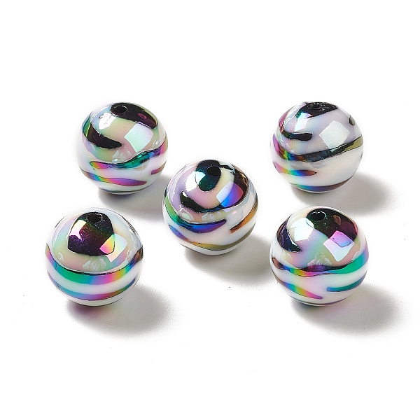 PandaHall UV Plating Opaque Rainbow Iridescent Acrylic Beads, Round, Clear AB, 19mm, Hole: 2.5mm Acrylic Round White
PandaHall UV Plating Opaque Rainbow Iridescent Acrylic Beads, Round, Clear AB, 19mm, Hole: 2.5mm Acrylic Round White