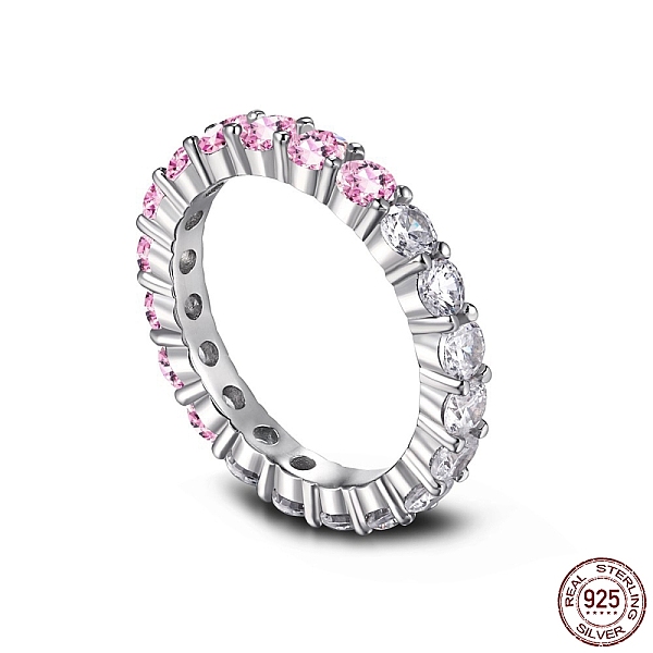 PandaHall Rhodium Plated 925 Sterling Silver Micro Pave Cubic Zirconia Finger Ring for Women, Real Platinum Plated, Pink, 3mm, US Size 7...
PandaHall Rhodium Plated 925 Sterling Silver Micro Pave Cubic Zirconia Finger Ring for Women, Real Platinum Plated, Pink, 3mm, US Size 7...