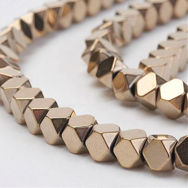 PandaHall Electroplate Non-Magnetic Synthetic Hematite Strands, Polygon, Grade A, Antique Bronze Plated, 4x4mm, Hole: 1mm, about...
PandaHall Electroplate Non-Magnetic Synthetic Hematite Strands, Polygon, Grade A, Antique Bronze Plated, 4x4mm, Hole: 1mm, about...