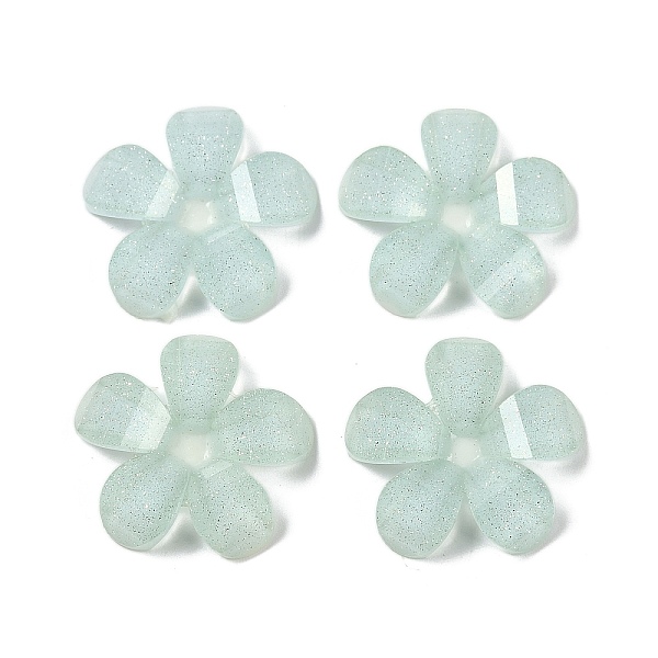 PandaHall Translucent Epoxy Resin Glitter Powder Decoden Cabochons, Flower, Aqua, 20x20x4mm Epoxy Resin Flower Cyan
PandaHall Translucent Epoxy Resin Glitter Powder Decoden Cabochons, Flower, Aqua, 20x20x4mm Epoxy Resin Flower Cyan
