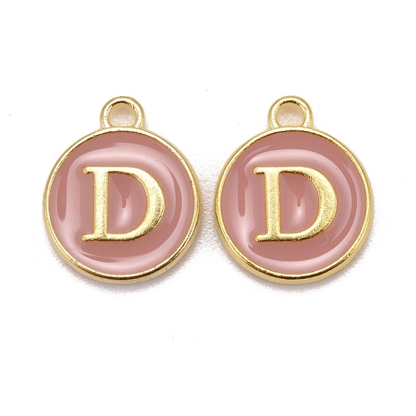 PandaHall Golden Plated Alloy Enamel Charms, Cadmium Free & Lead Free, Enamelled Sequins, Flat Round with Letter, Pink, Letter.D, 14x12x2mm...
PandaHall Golden Plated Alloy Enamel Charms, Cadmium Free & Lead Free, Enamelled Sequins, Flat Round with Letter, Pink, Letter.D, 14x12x2mm...