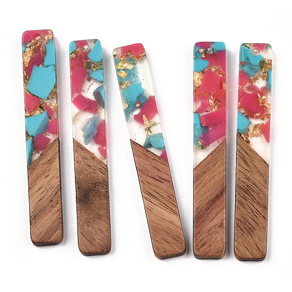 PandaHall Transparent Resin & Walnut Wood Big Pendants, with Gold Foil, Rectangle Charms, Camellia, 51.5x7.5x3mm, Hole: 1.8mm Resin+Wood..., Pink
PandaHall Transparent Resin & Walnut Wood Big Pendants, with Gold Foil, Rectangle Charms, Camellia, 51.5x7.5x3mm, Hole: 1.8mm Resin+Wood..., Pink