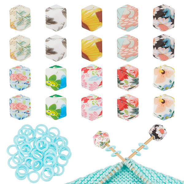 PandaHall GOMAKERER 20 Pcs Hexagon Knitting Needle Stoppers, 50 Pcs Knitting Stitch Marker Rings Cornerless Cube Flower Printed Needle Point..., Multicolor
PandaHall GOMAKERER 20 Pcs Hexagon Knitting Needle Stoppers, 50 Pcs Knitting Stitch Marker Rings Cornerless Cube Flower Printed Needle Point..., Multicolor