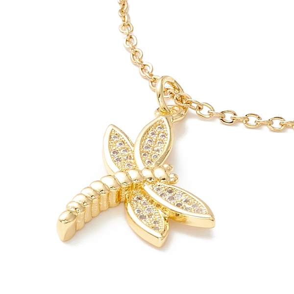 PandaHall Clear Cubic Zirconia Dragonfly Pendant Necklace, 304 Stainless Steel Jewelry for Women, Golden, 17.72 inch(45cm) Cubic Zirconia
PandaHall Clear Cubic Zirconia Dragonfly Pendant Necklace, 304 Stainless Steel Jewelry for Women, Golden, 17.72 inch(45cm) Cubic Zirconia