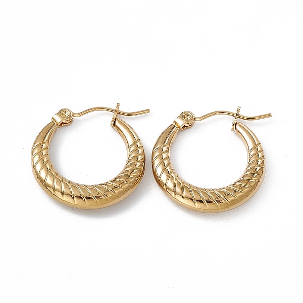 PandaHall 201 Stainless Steel Hoop Earrings with 304 Stainless Steel Pins for Women, Golden, 20.5x20x3.7mm, Pin: 0.7~0.8mm 201 Stainless...
PandaHall 201 Stainless Steel Hoop Earrings with 304 Stainless Steel Pins for Women, Golden, 20.5x20x3.7mm, Pin: 0.7~0.8mm 201 Stainless...