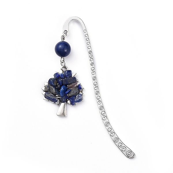 PandaHall Tibetan Style Alloy Bookmarks, with Alloy Pendants and Natural Lapis Lazuli Beads, Tree, 84mm, Pendant: 28x23.5x6mm Lapis Lazuli
PandaHall Tibetan Style Alloy Bookmarks, with Alloy Pendants and Natural Lapis Lazuli Beads, Tree, 84mm, Pendant: 28x23.5x6mm Lapis Lazuli