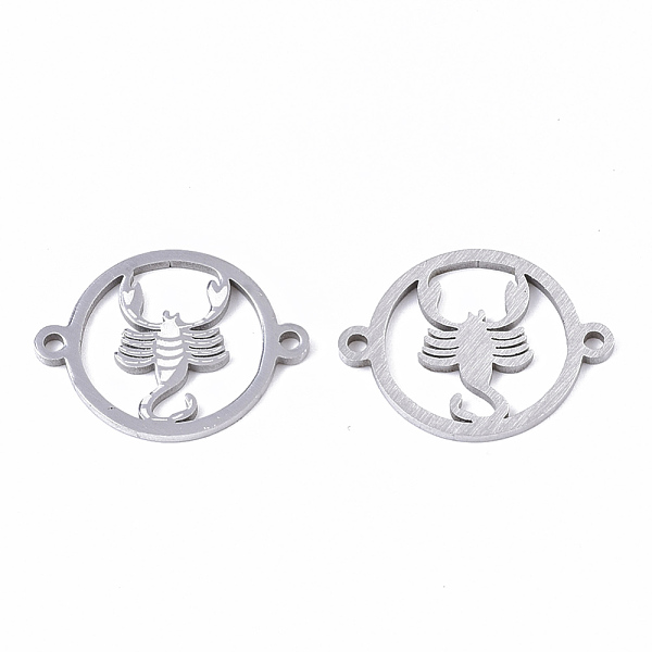 PandaHall 201 Stainless Steel Links connectors, Constellations, Flat Round, Stainless Steel Color, Scorpio, 21x16x1mm, Hole: 1.4mm 201...
PandaHall 201 Stainless Steel Links connectors, Constellations, Flat Round, Stainless Steel Color, Scorpio, 21x16x1mm, Hole: 1.4mm 201...