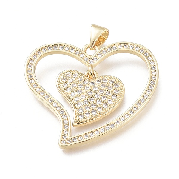 PandaHall Brass Micro Pave Clear Cubic Zirconia Pendants, Heart, Real 18K Gold Plated, 25.5x29.5x1.5mm, Hole: 3x4mm Brass+Cubic Zirconia...
PandaHall Brass Micro Pave Clear Cubic Zirconia Pendants, Heart, Real 18K Gold Plated, 25.5x29.5x1.5mm, Hole: 3x4mm Brass+Cubic Zirconia...