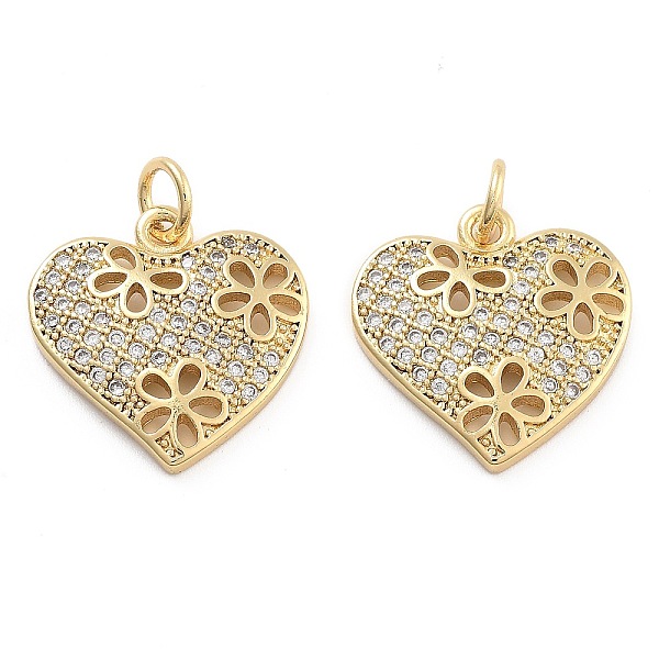 PandaHall Brass Pave Cubic Zirconia Pendants, with Jump Ring, Golden, Heart, 17x16x2.5mm, Hole: 5mm Brass+Cubic Zirconia Heart Clear
PandaHall Brass Pave Cubic Zirconia Pendants, with Jump Ring, Golden, Heart, 17x16x2.5mm, Hole: 5mm Brass+Cubic Zirconia Heart Clear