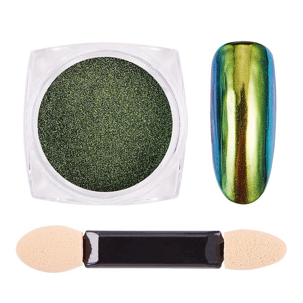 PandaHall Cat Eye Laser Powder Colorful Magic Mirror Powder, with One Brush, for Manicure Pigment Nail Decoration, Green, 30x30x17mm, about...
PandaHall Cat Eye Laser Powder Colorful Magic Mirror Powder, with One Brush, for Manicure Pigment Nail Decoration, Green, 30x30x17mm, about...